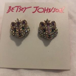 Betsey Johnson fox earrings